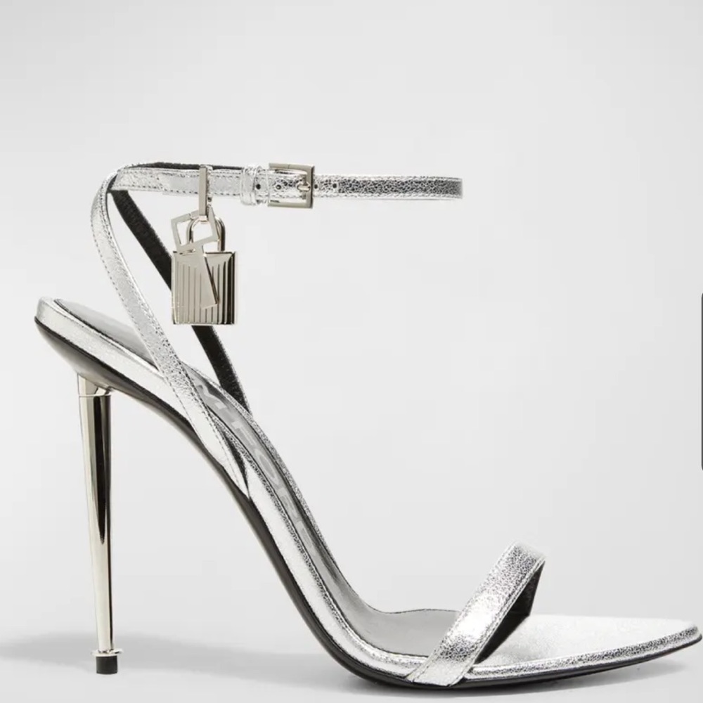 TOM FORD Lock Ankle-Strap Sandals
